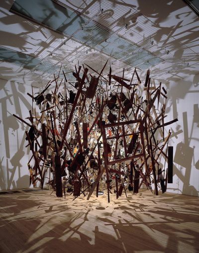 Cold Dark Matter: An Exploded View 1991 Cornelia Parker born 1956 Presented by the Patrons of New Art (Special Purchase Fund) through the Tate Gallery Foundation 1995 http://www.tate.org.uk/art/work/T06949
